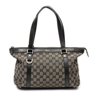 Gucci Abbey Zip Tote Brown GG Canvas